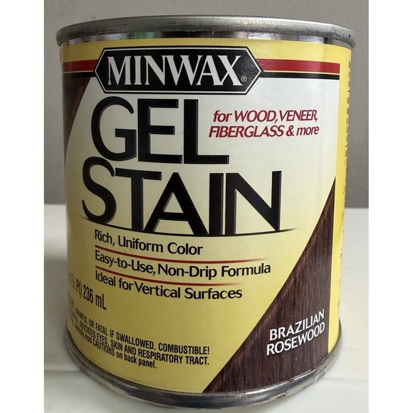 Minwax Other - Minwax GEL Stain BRAZILIAN ROSEWOOD 1/2 Pint for Wood, Veneer, Fiberglass NEW